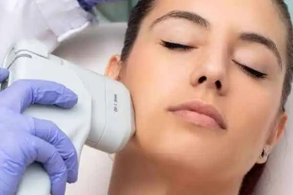 HIFU - Breakthrough in Anti - ageing 1 Image of woman having HIFU Harlow treatment