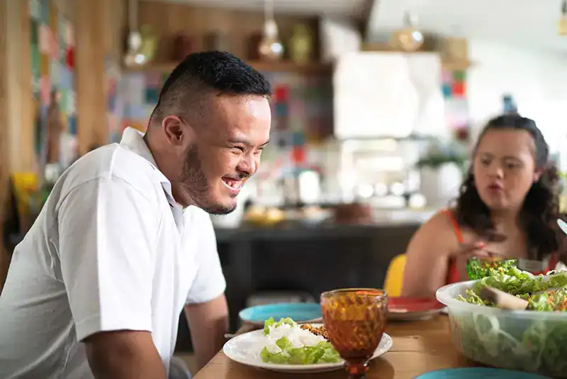 Empowering Weight Loss: A Comprehensive Guide for Individuals with Disabilities 2 Image of a disabled man and balance around nutrition to aid weight loss Harlow